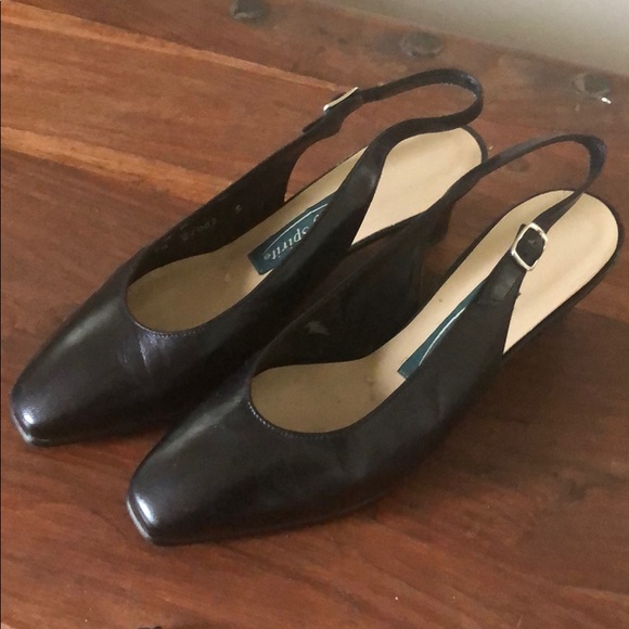 New!! RoundToeMid Women/'s Easy Spirit Pumps Black Leather